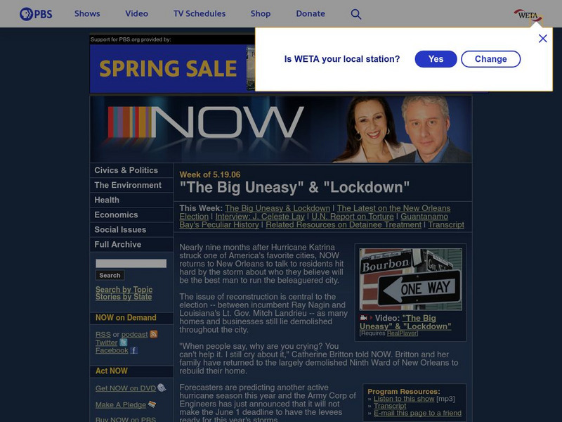 Now: Lockdown: Detainees in the "War on Terror" Instructional Video