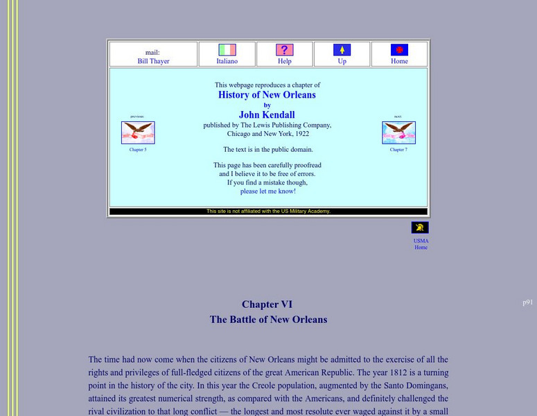 History of New Orleans: The Battle of New Orleans Primary History of New Orleans: The Battle of New Orleans Primary