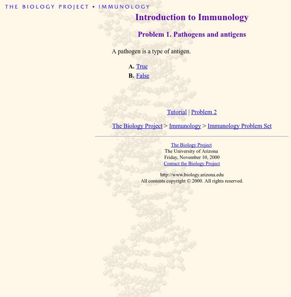 The Biology Project: Introduction to Immunology Unit Plan The Biology Project: Introduction to Immunology Unit Plan