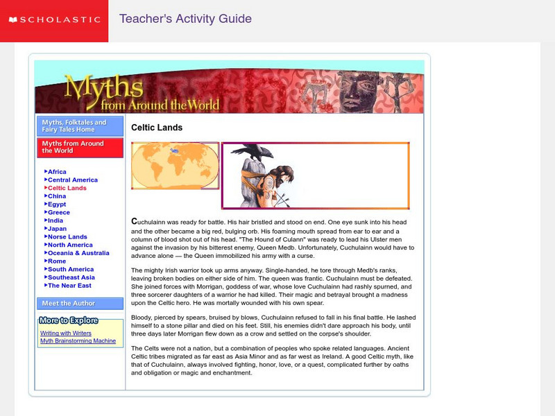 Scholastic: Myths From Around the World: Celtic Lands Website Scholastic: Myths From Around the World: Celtic Lands Website