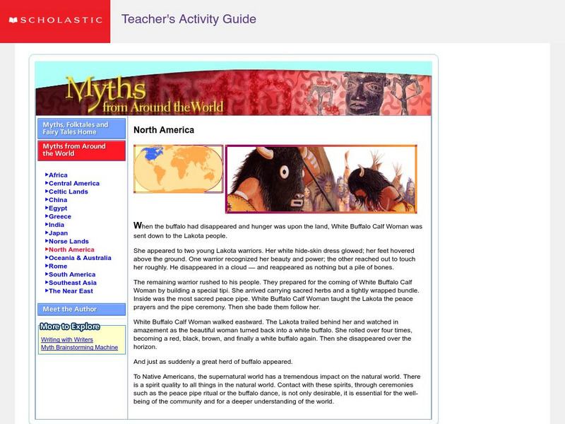 Scholastic: Myths From Around the World: North America Website Scholastic: Myths From Around the World: North America Website