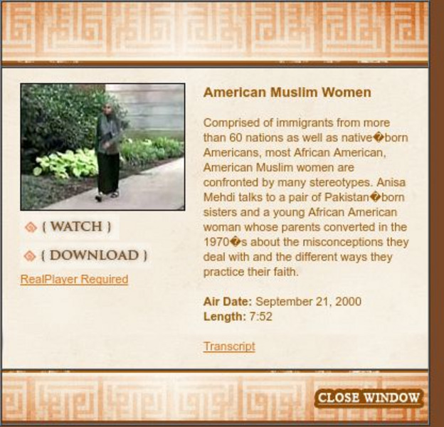 Wnet: Thirteen: Access Islam: American Muslim Women Instructional Video Wnet: Thirteen: Access Islam: American Muslim Women Instructional Video