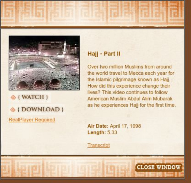 Wnet: Thirteen: Access Islam: The Hajj (Part Ii) Instructional Video Wnet: Thirteen: Access Islam: The Hajj (Part Ii) Instructional Video