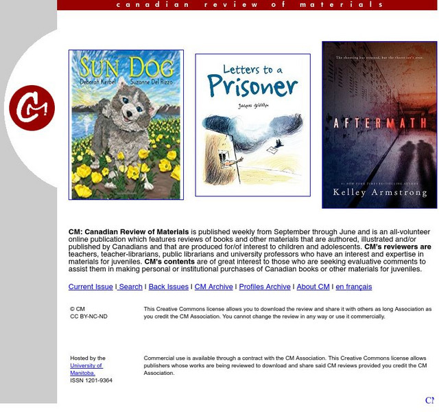 The Manitoba Library Association: Cm Magazine Website The Manitoba Library Association: Cm Magazine Website