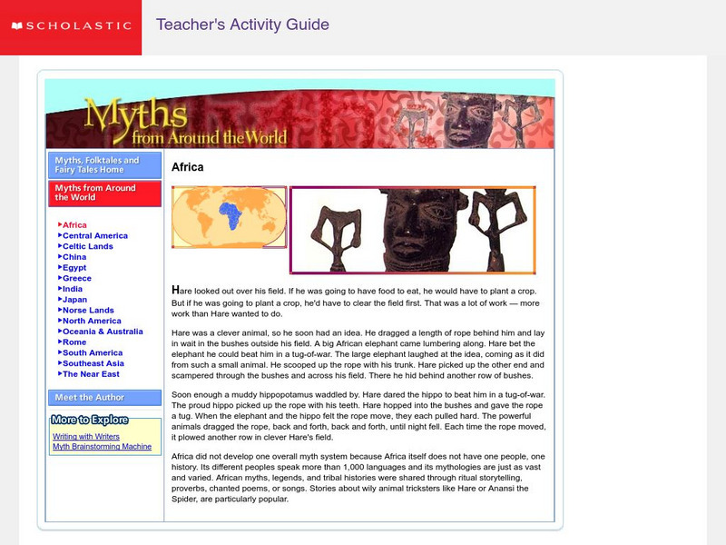 Scholastic: Myths From Around the World: Africa Website Scholastic: Myths From Around the World: Africa Website