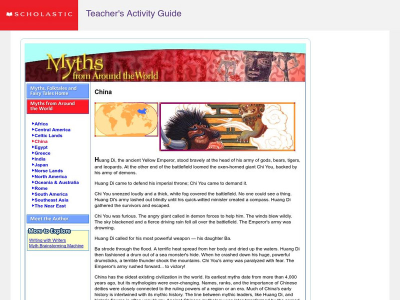 Scholastic: Myths From Around the World: China Website Scholastic: Myths From Around the World: China Website