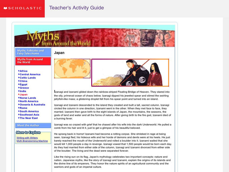 Scholastic: Myths From Around the World: Japan Website Scholastic: Myths From Around the World: Japan Website