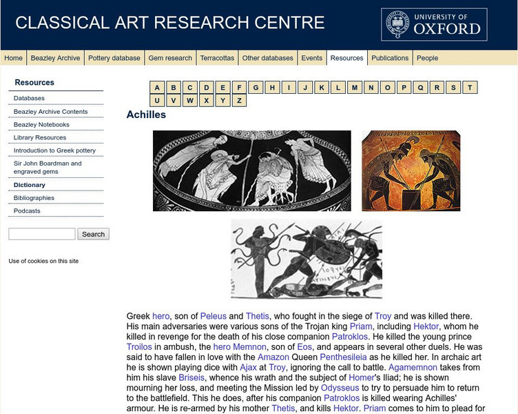 Beazley Archive: Achilles Website Beazley Archive: Achilles Website