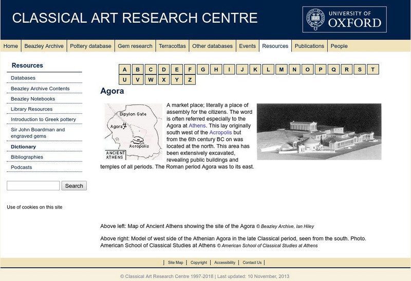 Beazley Archive: Agora (Of Athens) Handout Beazley Archive: Agora (Of Athens) Handout