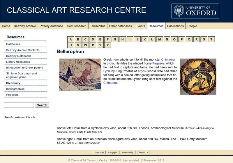 Beazley Archive: Bellerophon Website Beazley Archive: Bellerophon Website