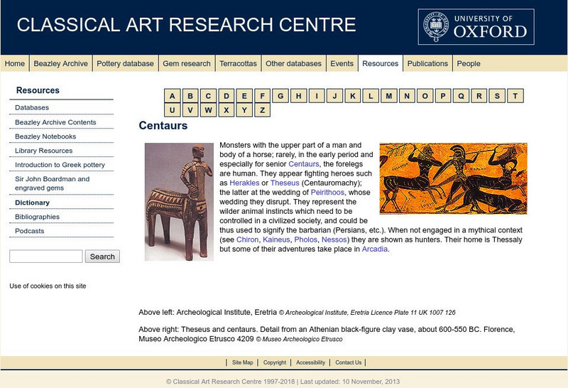 Beazley Archive: Centaurs Website Beazley Archive: Centaurs Website