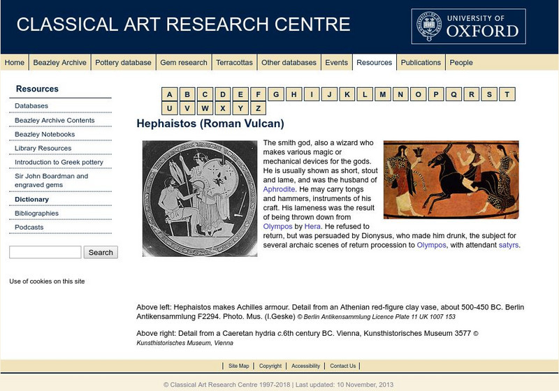 Beazley Archive: Hephaistos Website Beazley Archive: Hephaistos Website