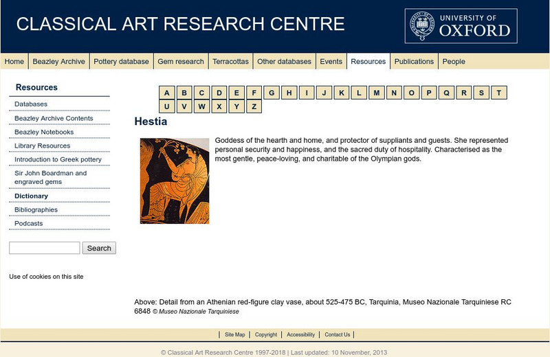 Beazley Archive: Hestia Website Beazley Archive: Hestia Website