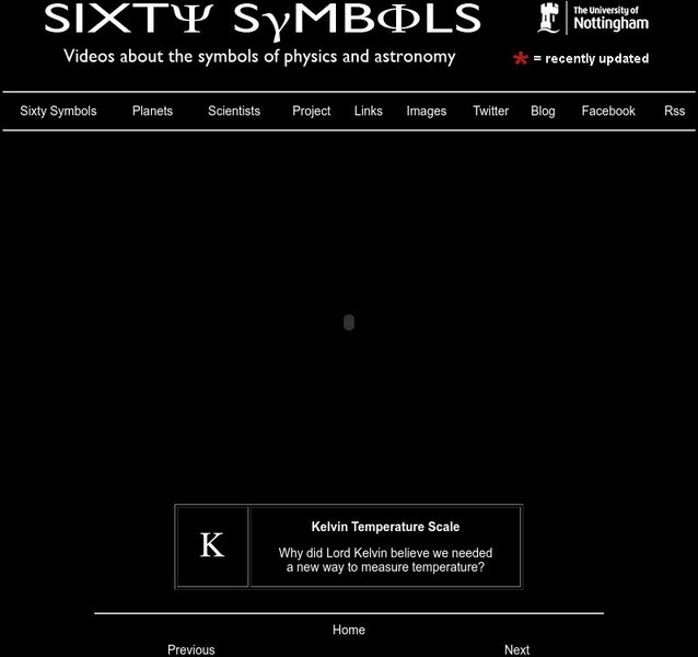 Sixty Symbols: Symbols of Physics and Astronomy: Gravitational Constant Instructional Video