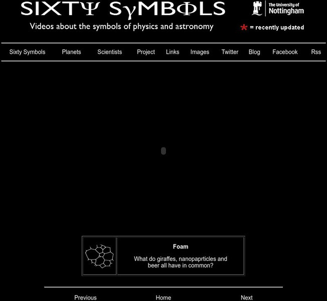 Sixty Symbols: Symbols of Physics and Astronomy: Photons Instructional Video