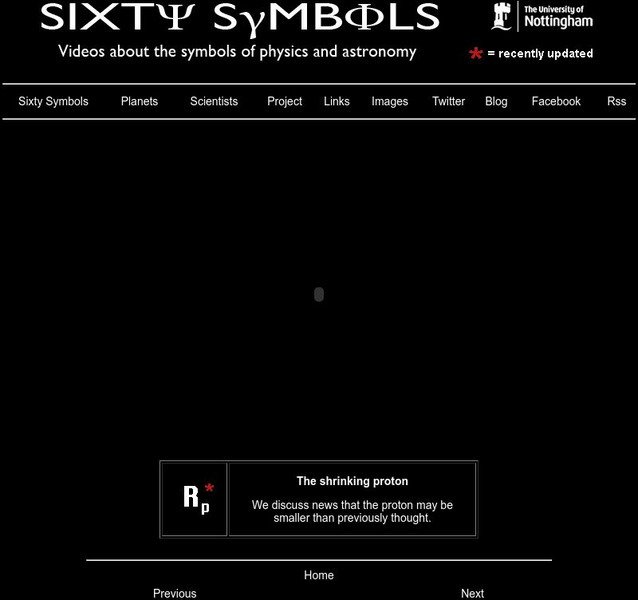 Sixty Symbols: Symbols of Physics and Astronomy: Black Holes and the Schwarzschi Instructional Video Sixty Symbols: Symbols of Physics and Astronomy: Black Holes and the Schwarzschi Instructional Video