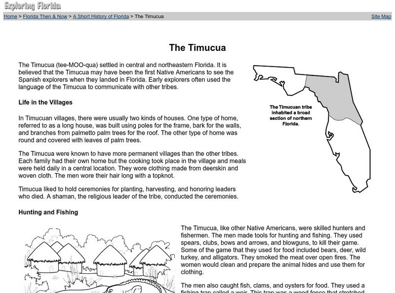 Exploring Florida: The Timucua Website