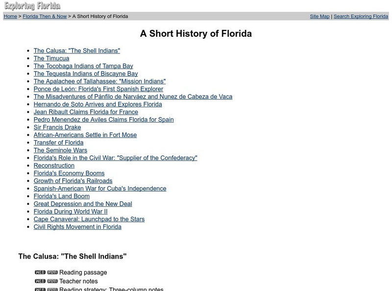 Florida History Curriculum: The Timucua Website Florida History Curriculum: The Timucua Website