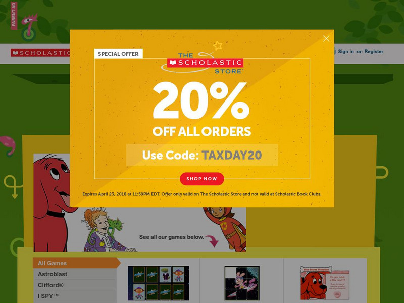 Scholastic: I Spy Games Area Website Scholastic: I Spy Games Area Website