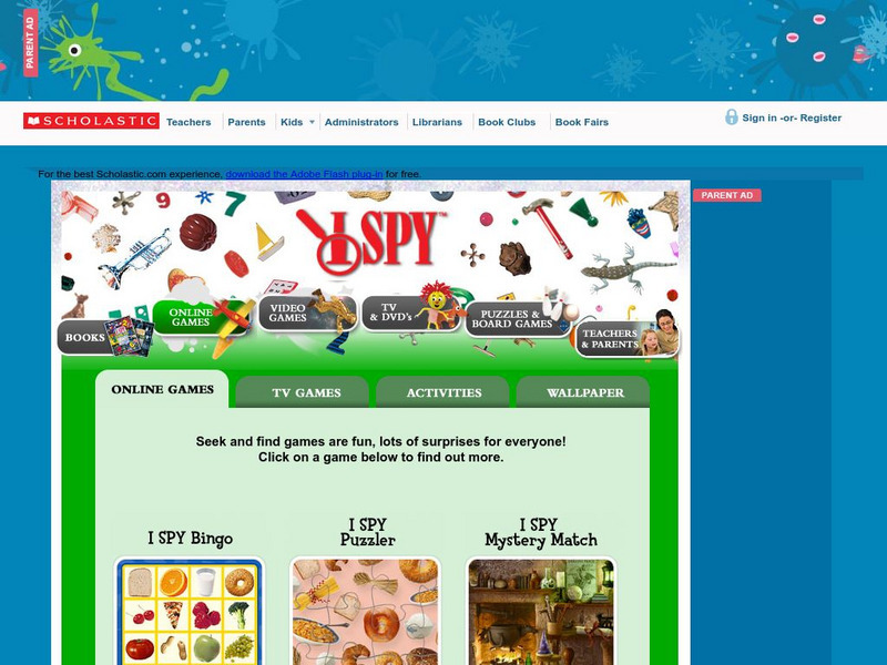 Scholastic: I Spy: Bingo Interactive Scholastic: I Spy: Bingo Interactive