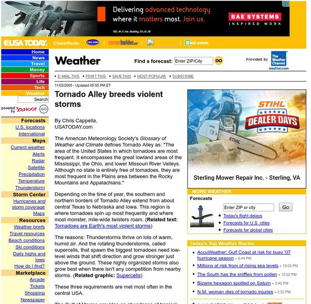 Usa Today: Tornado Alley Breeds Violent Storms Website Usa Today: Tornado Alley Breeds Violent Storms Website