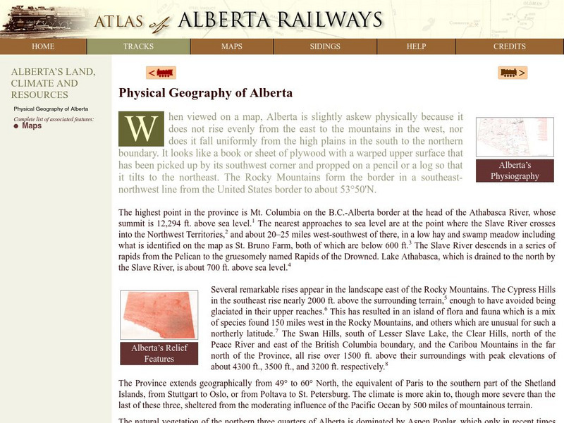 University of Alberta Press: Physical Geography of Alberta Website University of Alberta Press: Physical Geography of Alberta Website