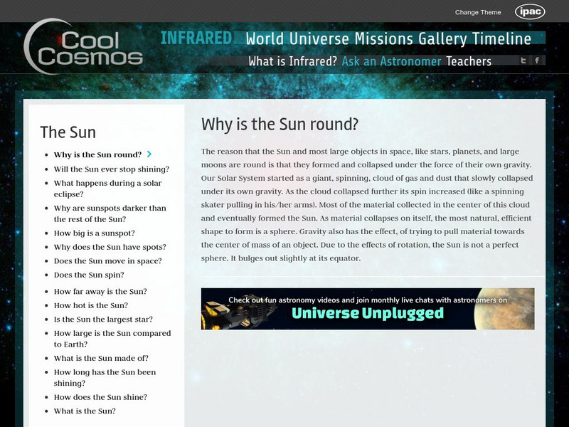 Cool Cosmos: Sun Ask an Astronomer Website Cool Cosmos: Sun Ask an Astronomer Website