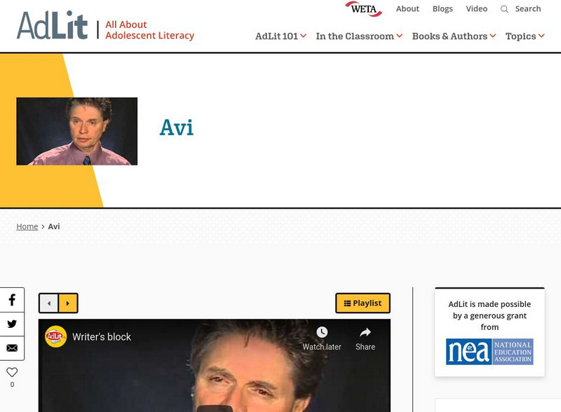 Ad lit.org: A Video Interview With Avi Audio Ad lit.org: A Video Interview With Avi Audio