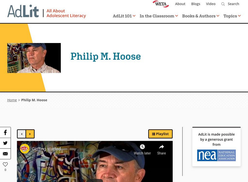 Ad lit.org: A Video Interview With Philip M. Hoose Audio Ad lit.org: A Video Interview With Philip M. Hoose Audio