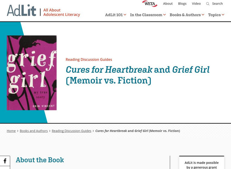 Ad lit.org: Reading Discussion Guide: Cures for Heartbreak by Margo Rabb Professional Doc Ad lit.org: Reading Discussion Guide: Cures for Heartbreak by Margo Rabb Professional Doc