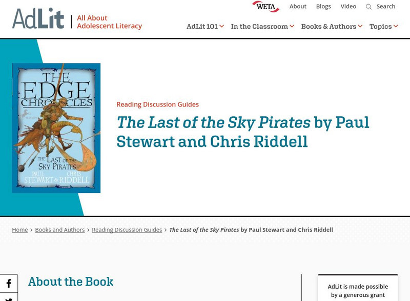 Ad lit.org: Reading Discussion Guide: The Last of the Sky Pirates Professional Doc Ad lit.org: Reading Discussion Guide: The Last of the Sky Pirates Professional Doc