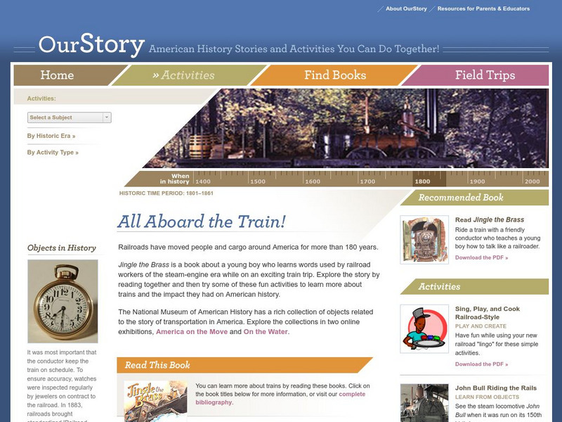 National Museum of American History: Our Story: All Aboard the Train! Activity National Museum of American History: Our Story: All Aboard the Train! Activity