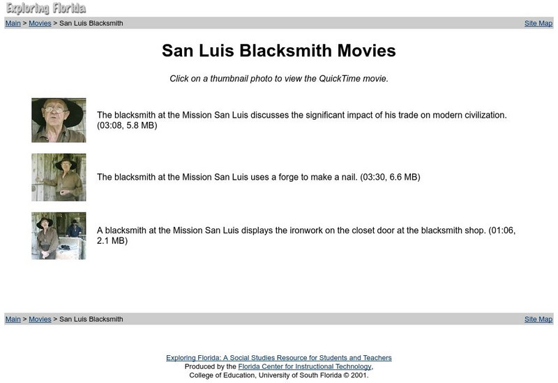 Exploring Florida: San Luis Blacksmith Movies Instructional Video Exploring Florida: San Luis Blacksmith Movies Instructional Video
