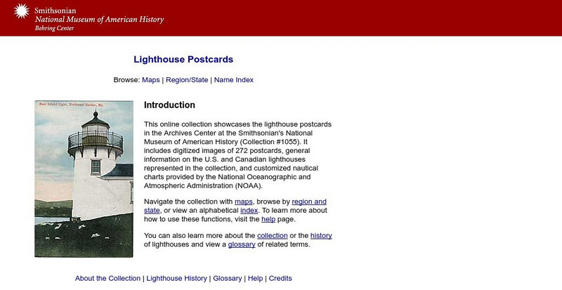 National Museum of American History: Lighthouses Postcards Graphic National Museum of American History: Lighthouses Postcards Graphic