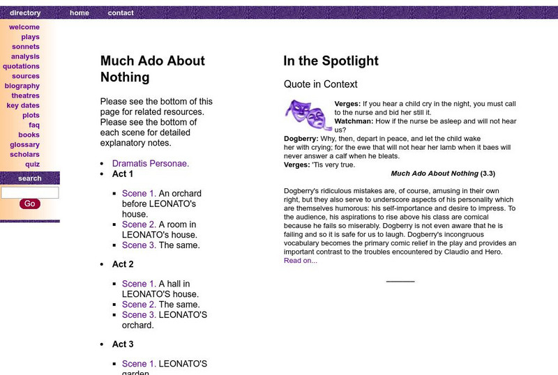 Shakespeare's "Much Ado About Nothing" eBook Shakespeare's "Much Ado About Nothing" eBook