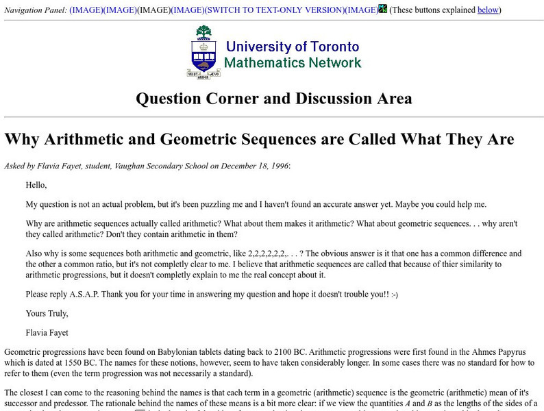 The Reasons for Geometric Sequences Activity The Reasons for Geometric Sequences Activity