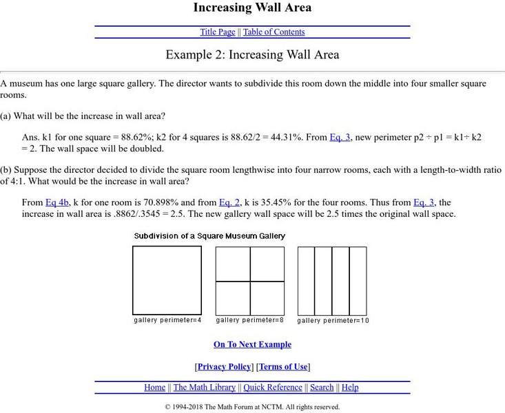 The Math Forum: Increasing Wall Area Activity The Math Forum: Increasing Wall Area Activity