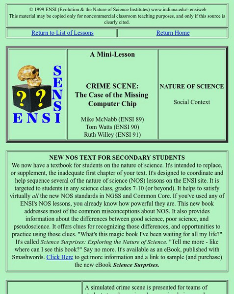 The Case of the Missing Computer Chip Activity