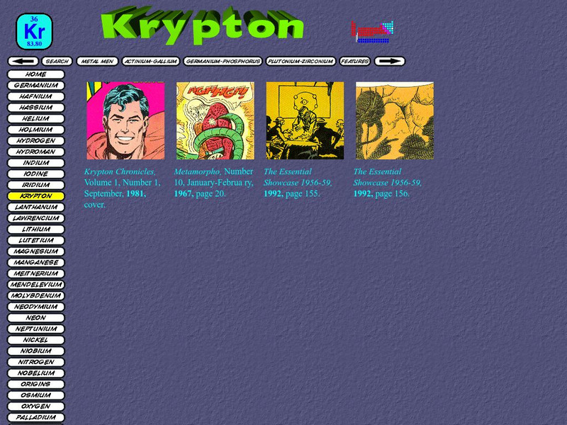 Chem Comics: Krypton Interactive