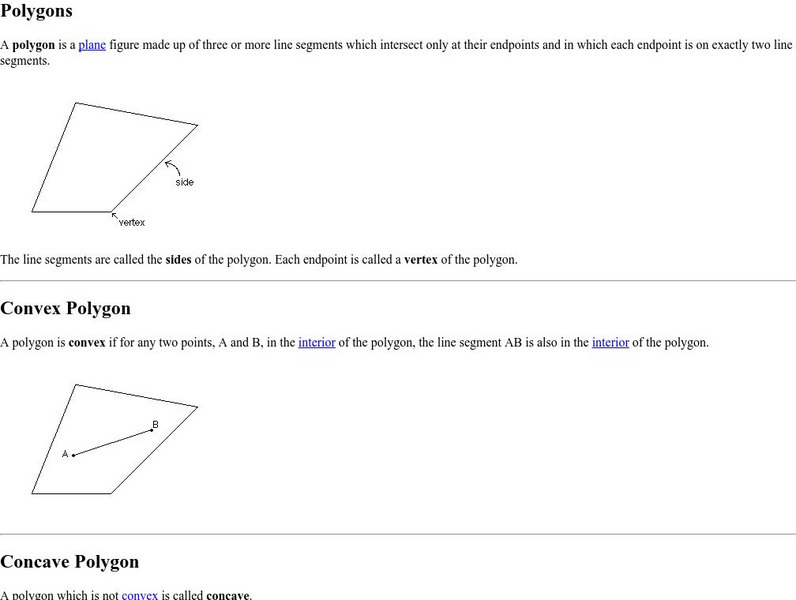 The Math Forum: Plane Figure Activity The Math Forum: Plane Figure Activity