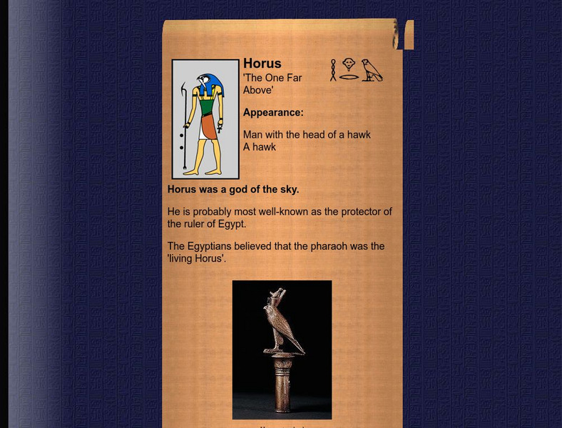 The British Museum: Horus Handout The British Museum: Horus Handout