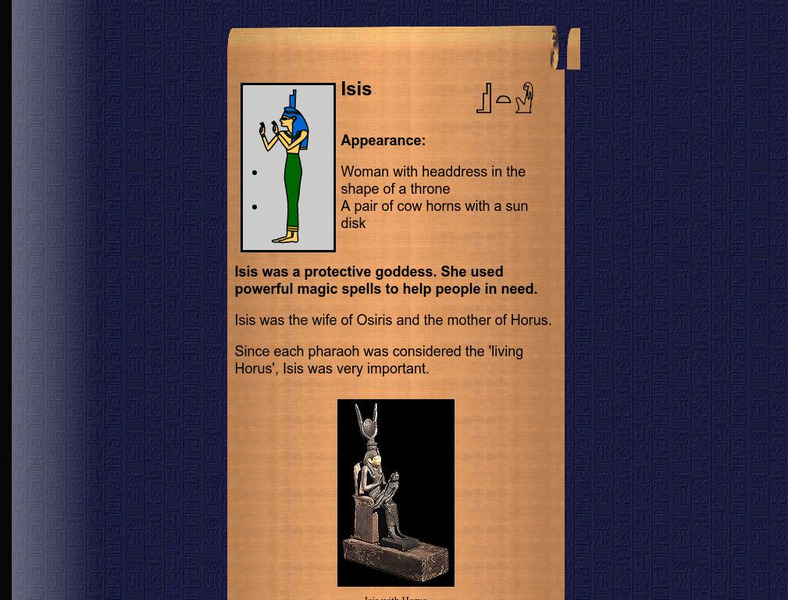 The British Museum: Isis Handout The British Museum: Isis Handout