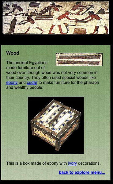 Ancient Egypt: Wood Graphic