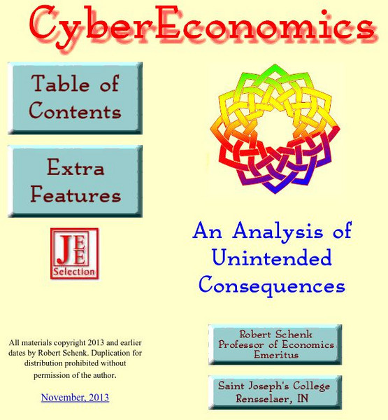 Cyber Economics Website Cyber Economics Website