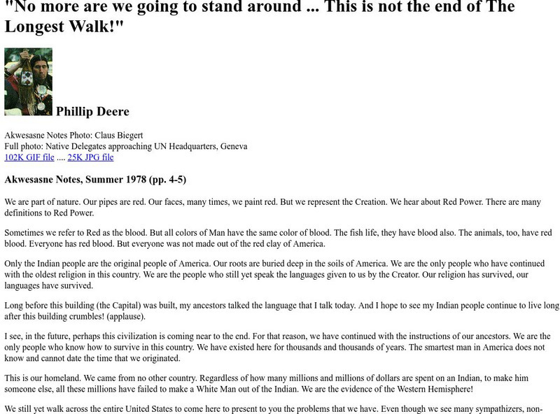 University of Massachusetts: Phillip Deere Speech Primary