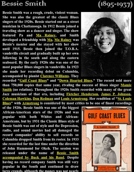 History of Jazz Before 1930: Bessie Smith, 1895 1937 Article History of Jazz Before 1930: Bessie Smith, 1895 1937 Article