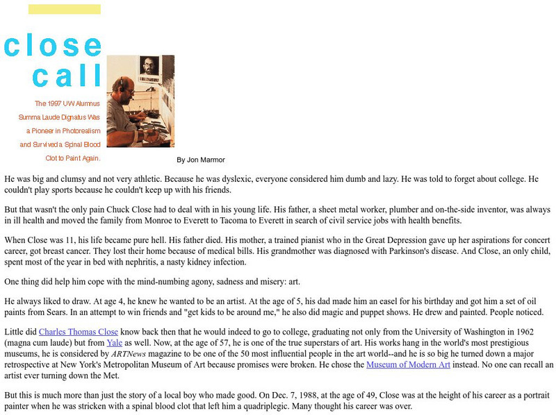 Washington: Close Call Article