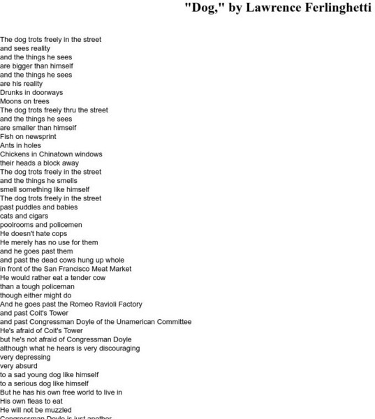 University of Pennsylvania: "Dog" Lawrence Ferlinghetti eBook