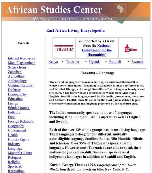 Tanzania Language Website Tanzania Language Website