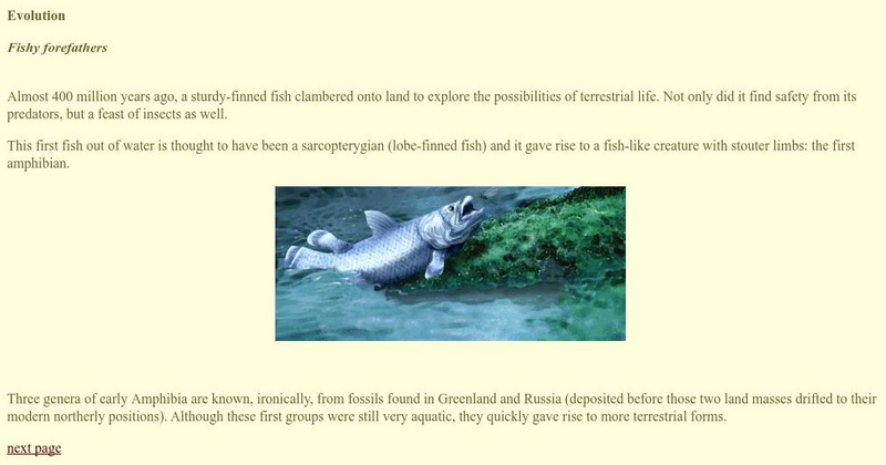 Canada's Aquatic Environments: Evolution Handout Canada's Aquatic Environments: Evolution Handout